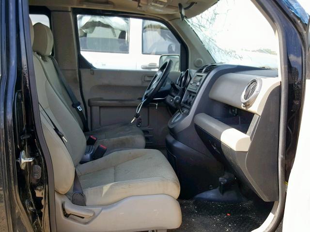 5J6YH28729L004601 - 2009 HONDA ELEMENT EX BLACK photo 5