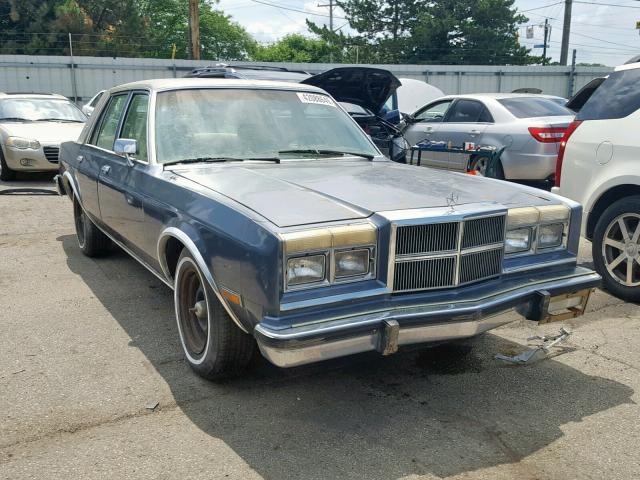 1B3BG56P4HX738748 - 1987 DODGE DIPLOMAT S BLUE photo 1