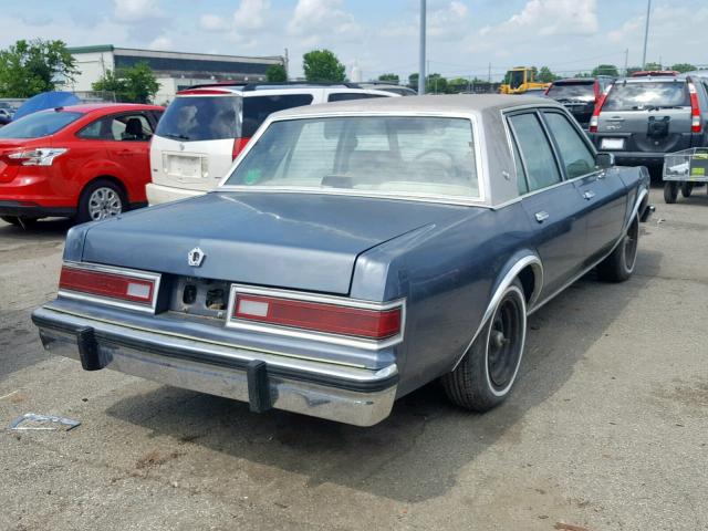 1B3BG56P4HX738748 - 1987 DODGE DIPLOMAT S BLUE photo 4