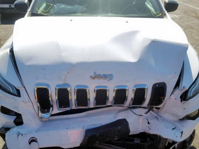 1C4PJLAB8EW302864 - 2014 JEEP CHEROKEE S WHITE photo 7