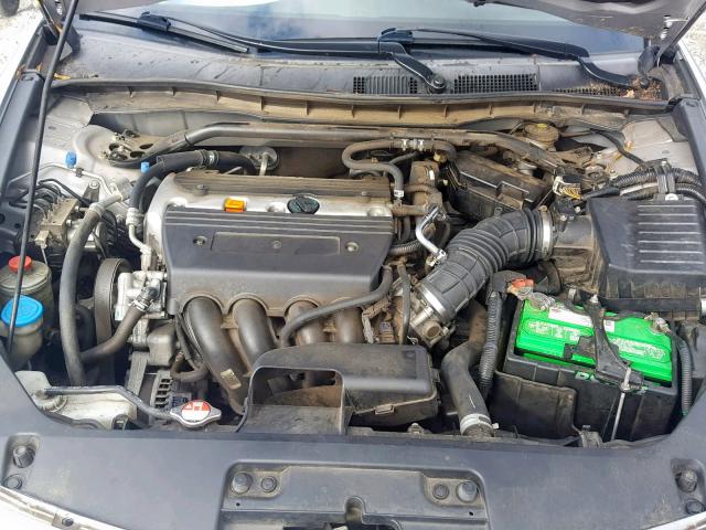 1HGCS12868A007560 - 2008 HONDA ACCORD EXL SILVER photo 7