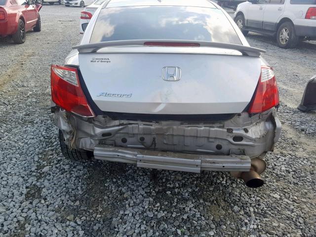 1HGCS12868A007560 - 2008 HONDA ACCORD EXL SILVER photo 9