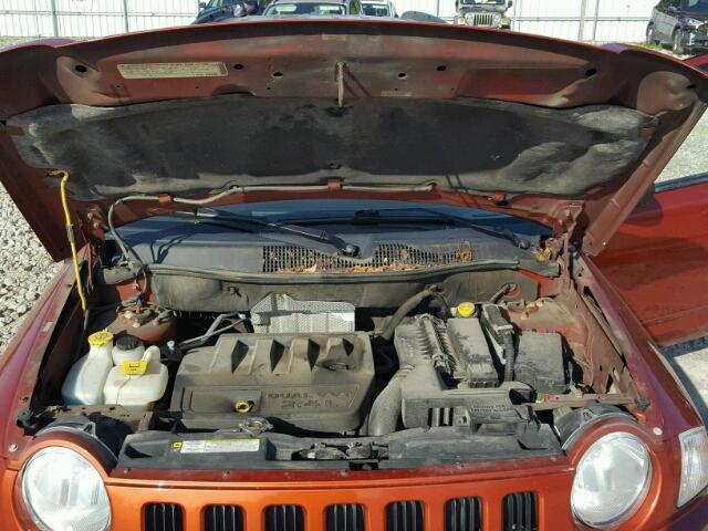 1J4NT4FB2AD551399 - 2010 JEEP COMPASS SP წითელი ფოტო 7