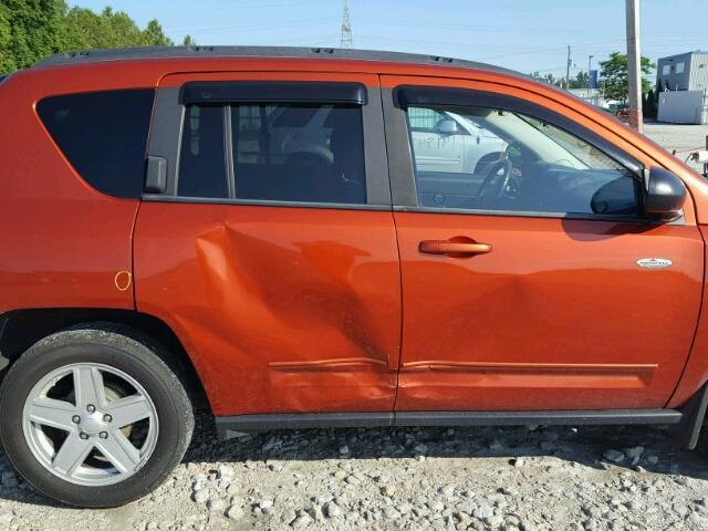 1J4NT4FB2AD551399 - 2010 JEEP COMPASS SP RED photo 9