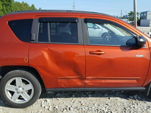 1J4NT4FB2AD551399 - 2010 JEEP COMPASS SP წითელი ფოტო 9