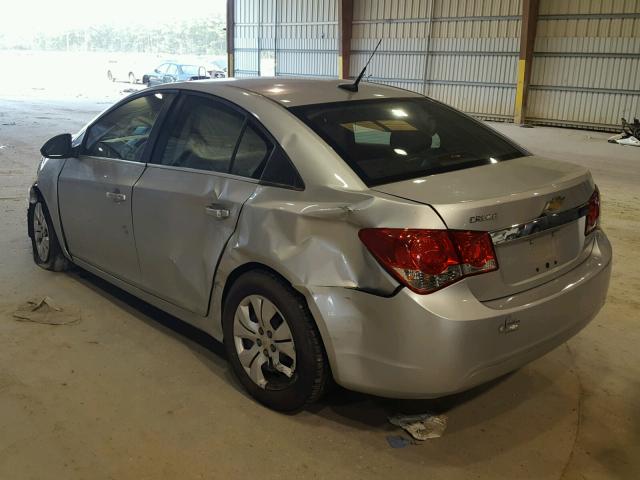 1G1PC5SH5C7400565 - 2012 CHEVROLET CRUZE LS SILVER photo 3