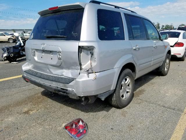 5FNYF28288B004040 - 2008 HONDA PILOT VP SILVER photo 4