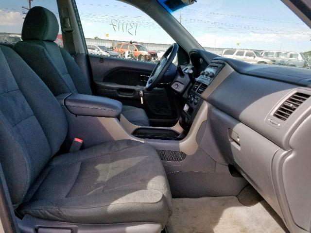 5FNYF28288B004040 - 2008 HONDA PILOT VP SILVER photo 5