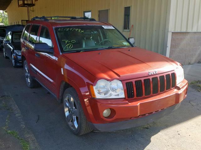 1J8GR48K55C610315 - 2005 JEEP GRAND CHER RED photo 1