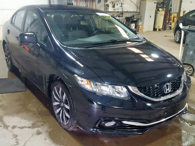 2HGFB2F91FH515374 - 2015 HONDA CIVIC EXL BLACK photo 1