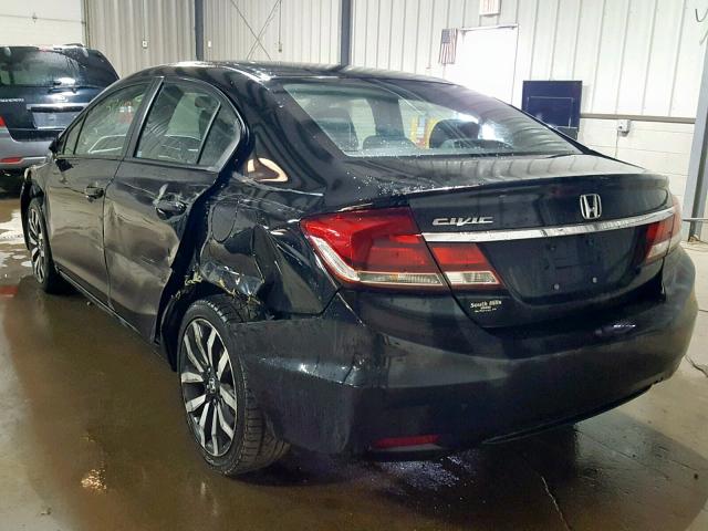 2HGFB2F91FH515374 - 2015 HONDA CIVIC EXL BLACK photo 3