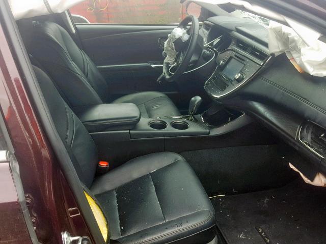 4T1BK1EB5JU285030 - 2018 TOYOTA AVALON XLE BURGUNDY photo 5