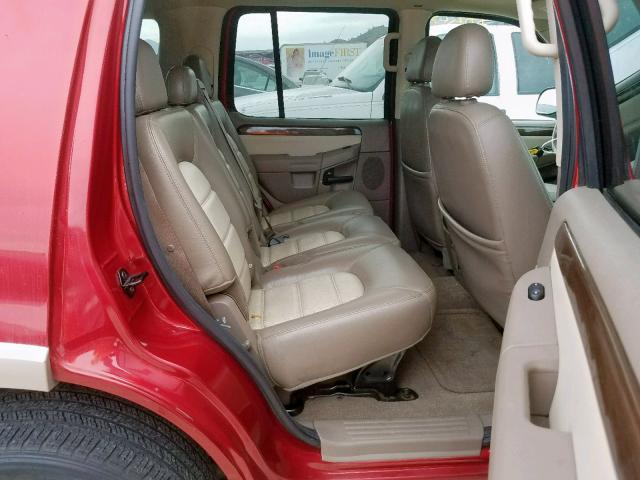 1FMDU74W85UB48695 - 2005 FORD EXPLORER E RED photo 6