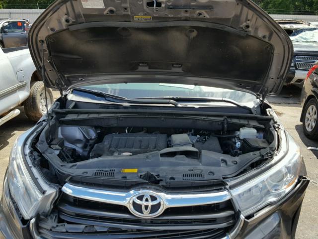 5TDKKRFH9FS114220 - 2015 TOYOTA HIGHLANDER GRAY photo 7