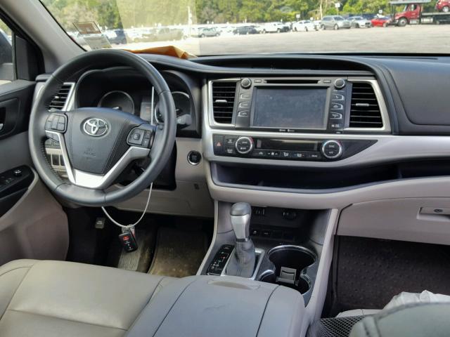 5TDKKRFH9FS114220 - 2015 TOYOTA HIGHLANDER GRAY photo 9