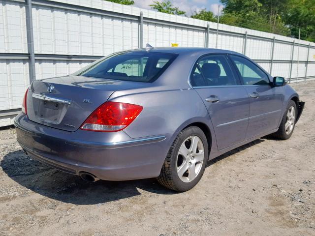 JH4KB16556C008533 - 2006 ACURA RL GRAY photo 4