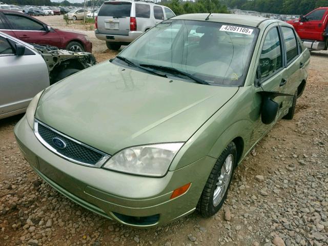 1FAFP34N47W272304 - 2007 FORD FOCUS ZX4 GREEN photo 2