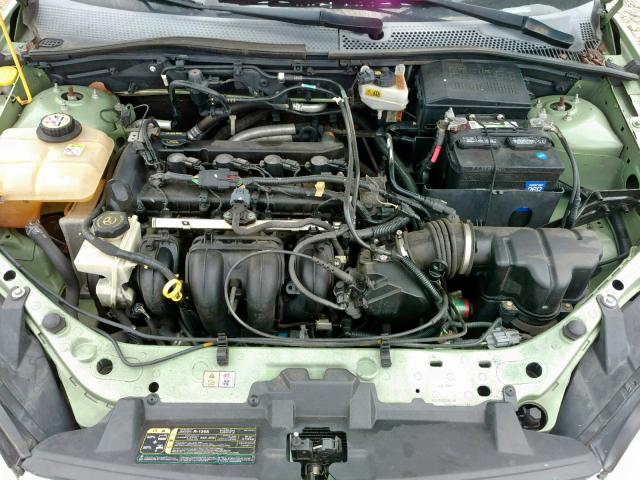 1FAFP34N47W272304 - 2007 FORD FOCUS ZX4 GREEN photo 7