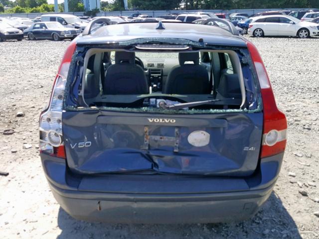 YV1MW382372321031 - 2007 VOLVO V50 2.4I SILVER photo 9