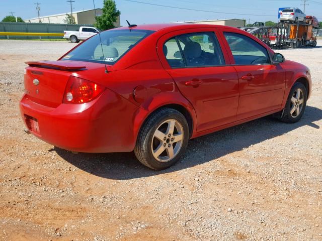 1G1AL58F787118401 - 2008 CHEVROLET COBALT LT RED photo 4