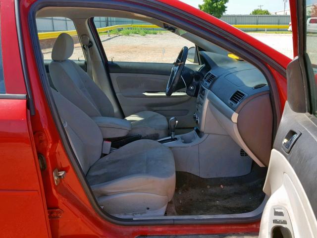 1G1AL58F787118401 - 2008 CHEVROLET COBALT LT RED photo 5