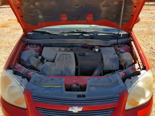 1G1AL58F787118401 - 2008 CHEVROLET COBALT LT RED photo 7