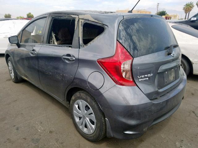 3N1CE2CP3JL360485 - 2018 NISSAN VERSA NOTE CHARCOAL photo 3