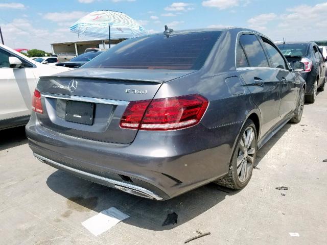 WDDHF5KB3GB262225 - 2016 MERCEDES-BENZ E 350 CHARCOAL photo 4