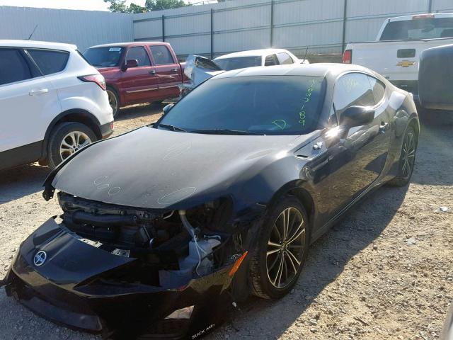JF1ZNAA19D2722475 - 2013 TOYOTA SCION FR-S BLACK photo 2