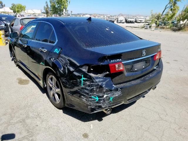 JH4CU2E87CC023854 - 2012 ACURA TSX SE BLACK photo 3