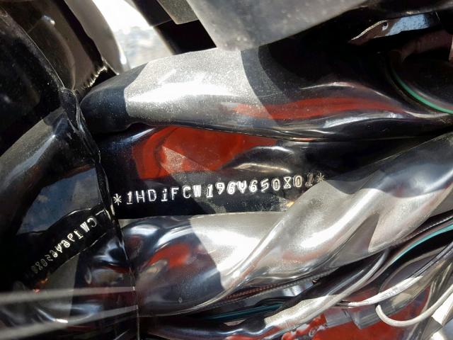1HD1FCW196Y650801 - 2006 HARLEY-DAVIDSON FLHTCUI BLACK photo 10