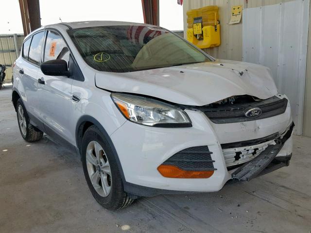 1FMCU0F79EUE20907 - 2014 FORD ESCAPE S WHITE photo 1