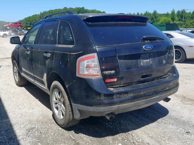 2FMDK36C28BA75920 - 2008 FORD EDGE SE BLACK photo 3