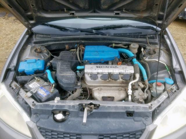 1HGEM22265L806954 - 2005 HONDA CIVIC DX GRAY photo 7