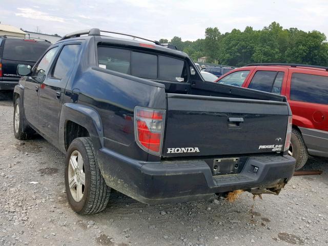 5FPYK1F50EB003177 - 2014 HONDA RIDGELINE BLACK photo 3