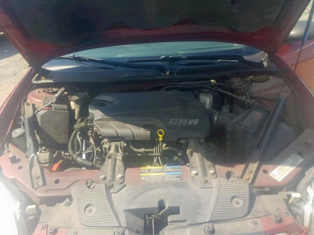 2G1WM15K969242517 - 2006 CHEVROLET MONTE CARL ბურგუნდია ფოტო 7