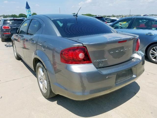 1B3BD1FB8BN605483 - 2011 DODGE AVENGER MA GRAY photo 3