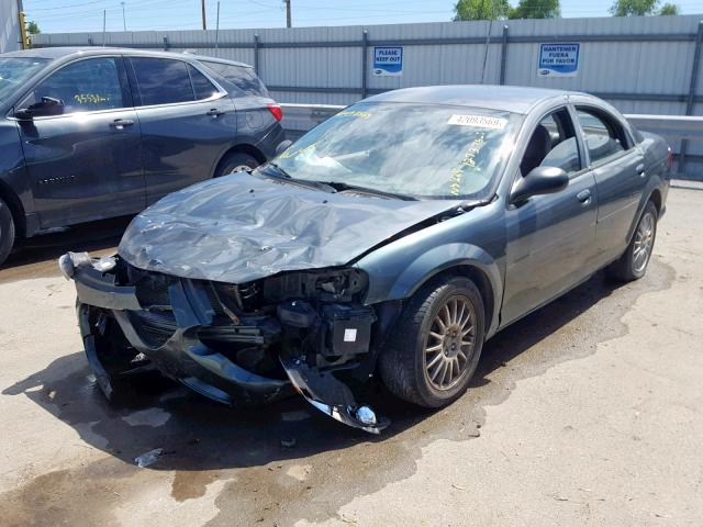 1C3AL46XX4N175568 - 2004 CHRYSLER SEBRING LX GRAY photo 2