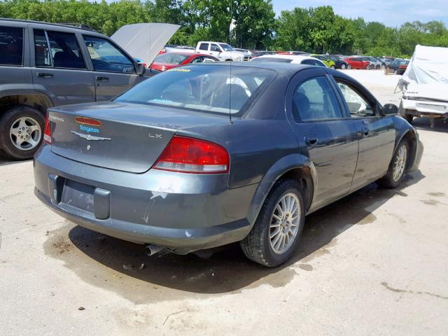 1C3AL46XX4N175568 - 2004 CHRYSLER SEBRING LX GRAY photo 4