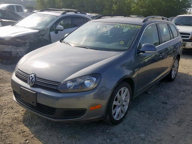 3VWML7AJ2CM665537 - 2012 VOLKSWAGEN JETTA TDI GRAY photo 2