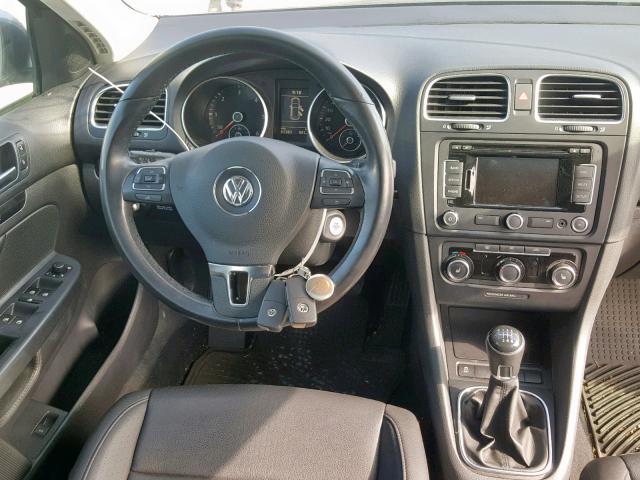 3VWML7AJ2CM665537 - 2012 VOLKSWAGEN JETTA TDI GRAY photo 9