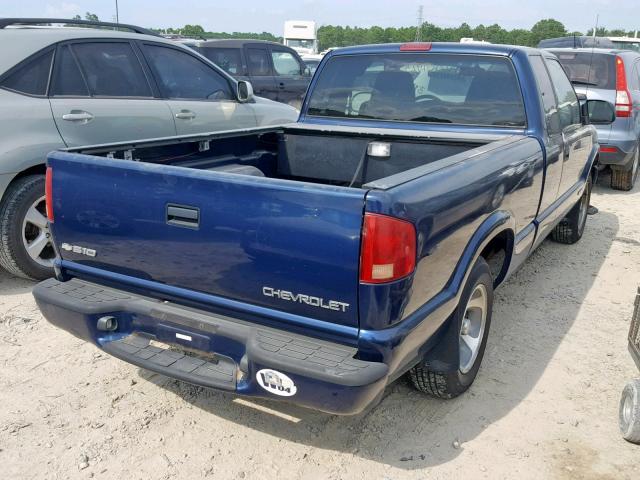 1GCCS19X938280245 - 2003 CHEVROLET S TRUCK S1 BLUE photo 4