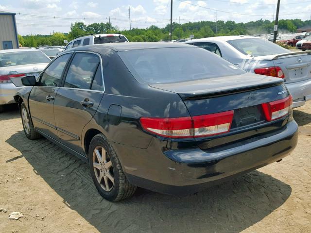 1HGCM66583A073429 - 2003 HONDA ACCORD BLACK photo 3