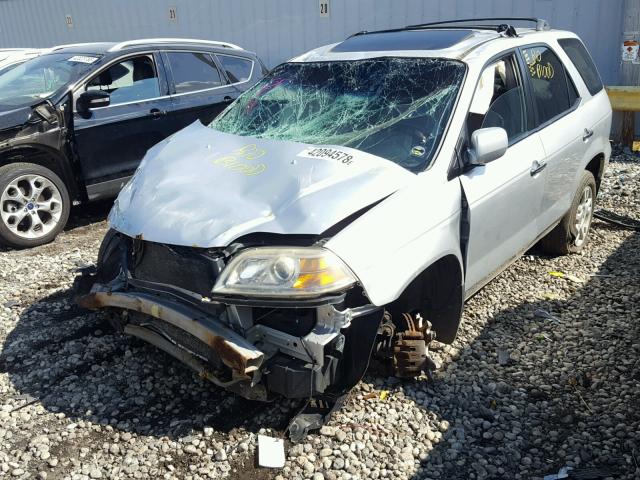 2HNYD18645H511407 - 2005 ACURA MDX TOURIN SILVER photo 2