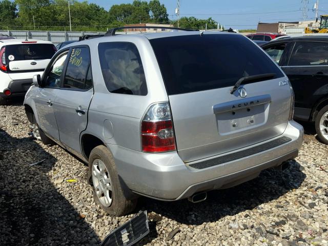 2HNYD18645H511407 - 2005 ACURA MDX TOURIN SILVER photo 3