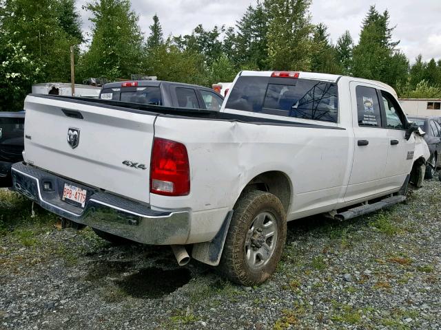 3C63R3HJ7EG268216 - 2014 RAM 3500 SLT WHITE photo 4