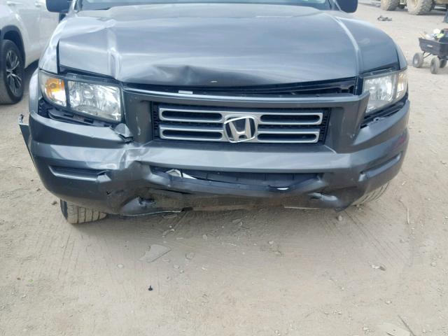 2HJYK16247H545177 - 2007 HONDA RIDGELINE GRAY photo 9