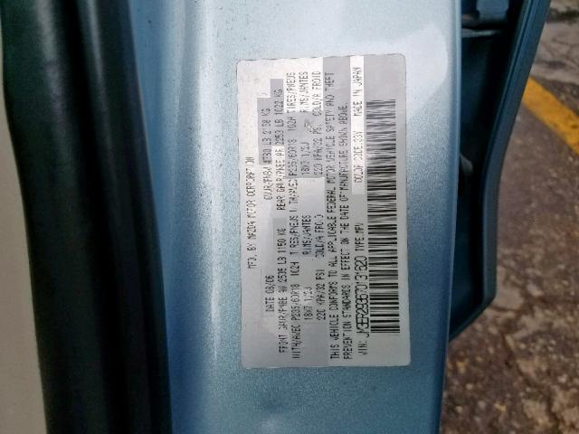 JM3ER293670131620 - 2007 MAZDA CX-7 BLUE photo 10