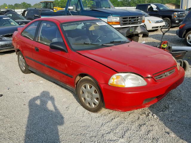 1HGEJ6122WL084322 - 1998 HONDA CIVIC DX RED photo 1