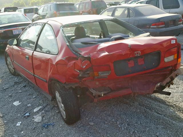 1HGEJ6122WL084322 - 1998 HONDA CIVIC DX RED photo 3